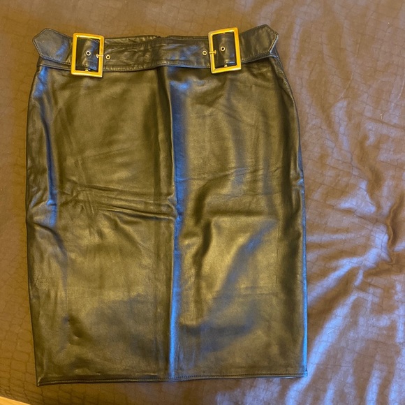 D&G vintage lambskin pencil skirt sz 44 ( 8 is)